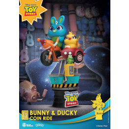 Disney Coin Ride Series D-Stage PVC Diorama Bunny & Ducky 16 cm